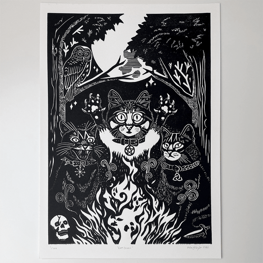 Cat Coven Limited Edition Print