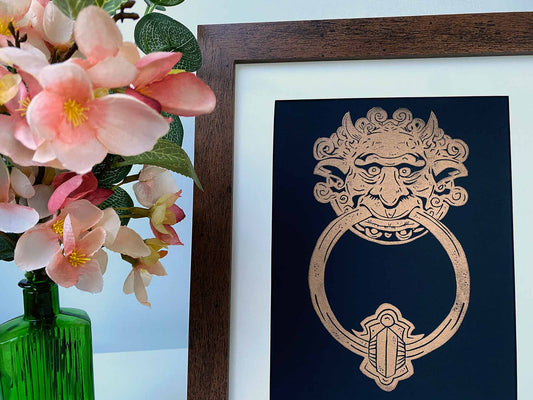 Mumble Mumble - Limited Edition - Linocut Print