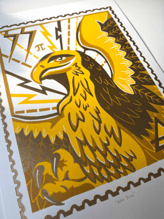 Aetos Dios - Limited Edition - Linocut Print