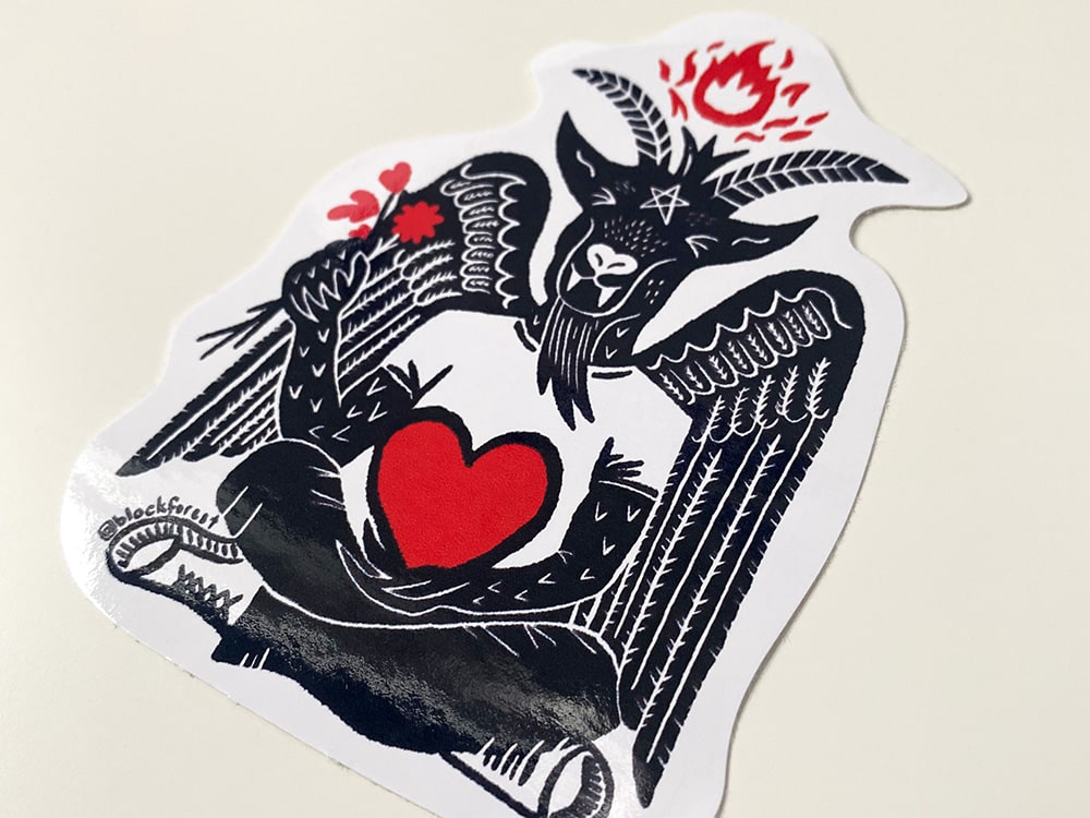Baphomet Vinyl Sticker