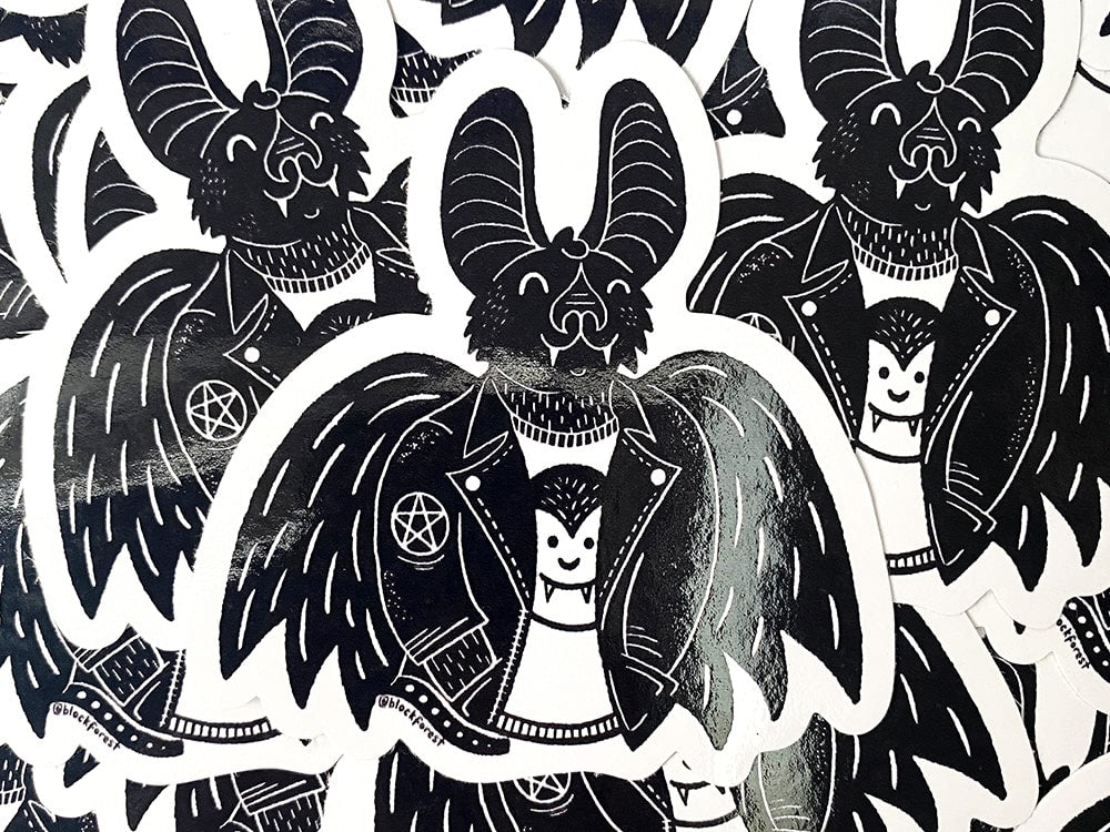 Vampire Bat Vinyl Sticker