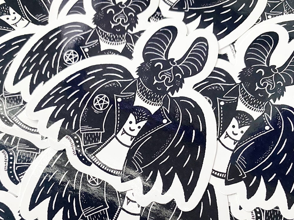 Vampire Bat Vinyl Sticker