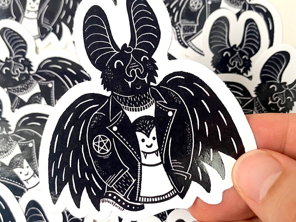Vampire Bat Vinyl Sticker