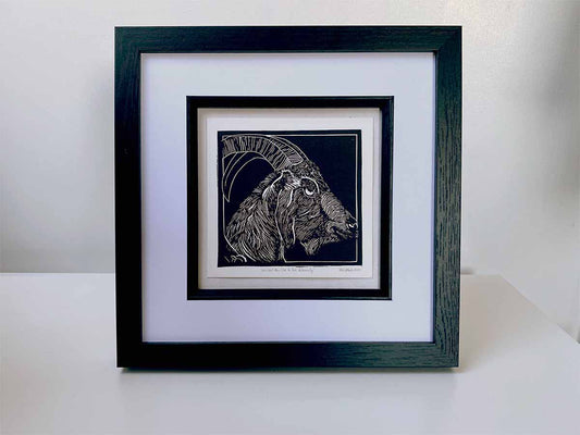 Live Deliciously - Open Edition - Linocut Print