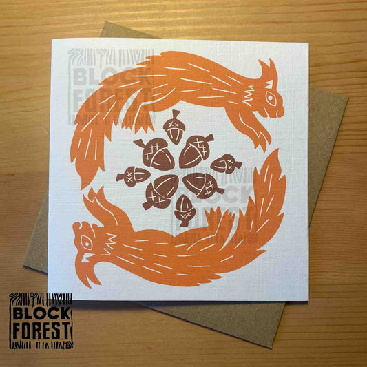 Squirrel Love - Greetings Card