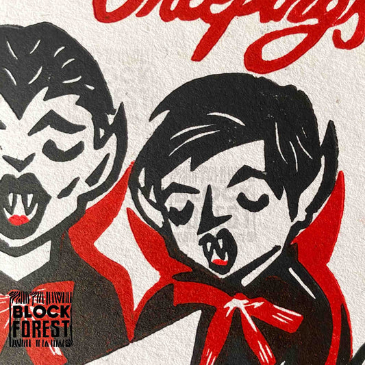 Vampire Carollers - Festive Xmas Creepmas Holiday Card