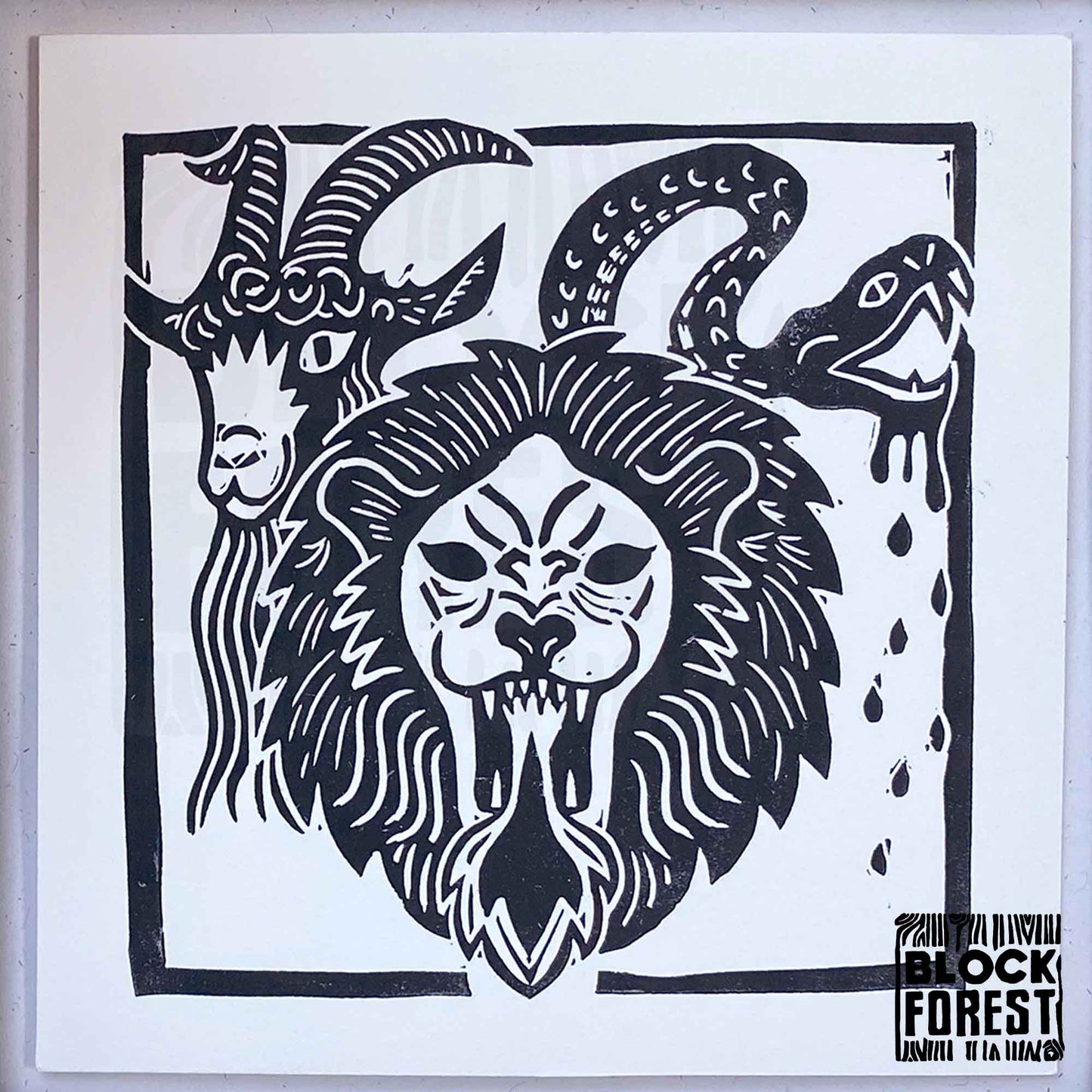 Chimera - Open Edition - Linocut Print