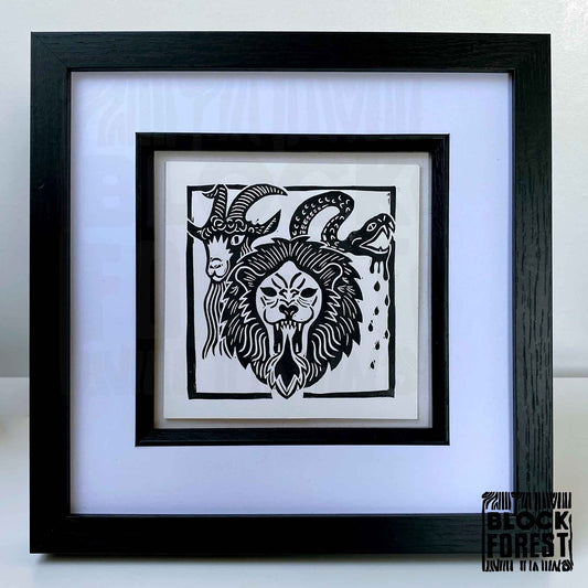 Chimera - Open Edition - Linocut Print