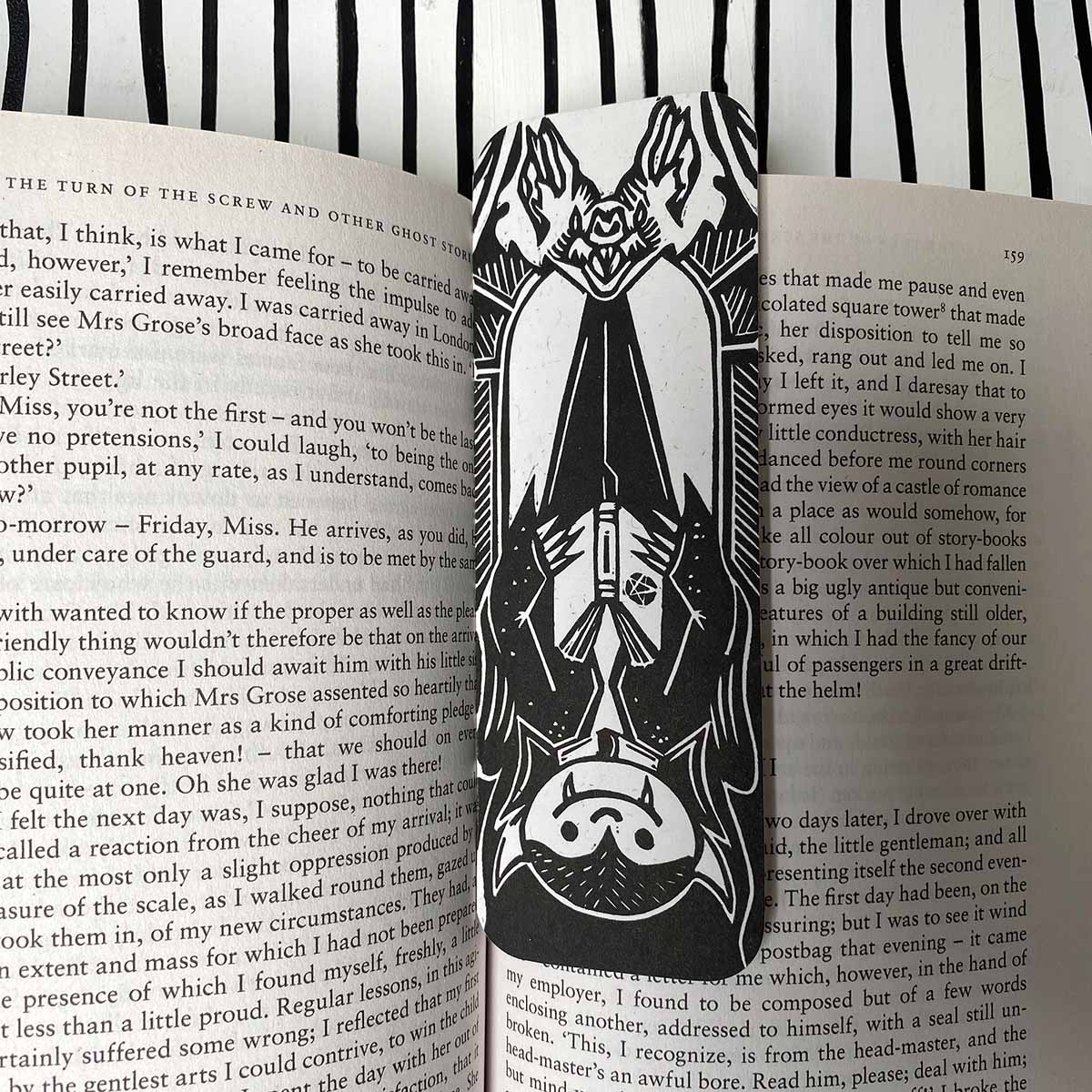Dracula - Handprinted Linocut Bookmark