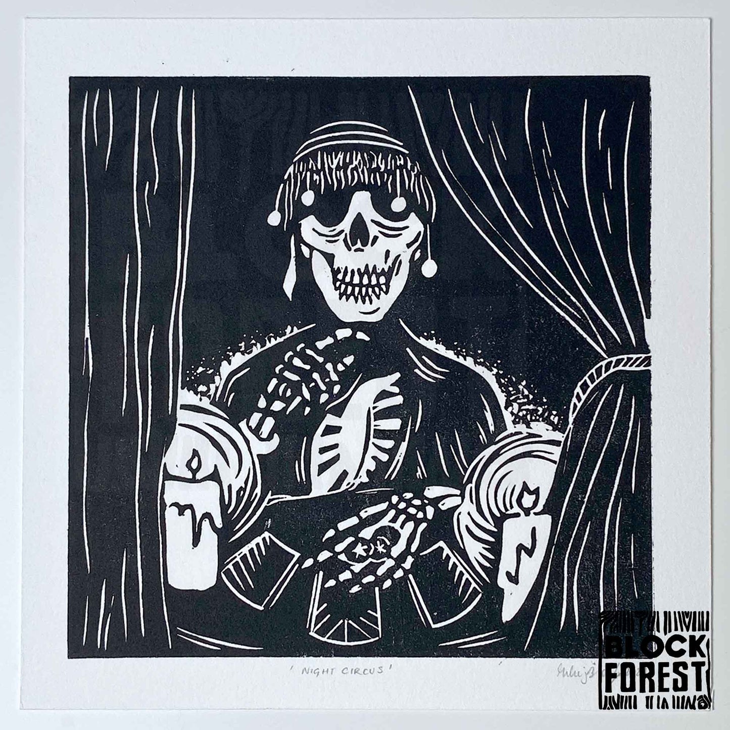 Dark-Circus-Linocut