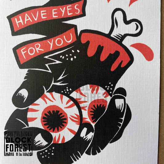 I Only Have Eyes For You - Greetings Card