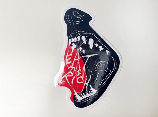 Eat The Rich Vinyl Sticker