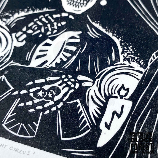 Fortune-Teller-Linoprint