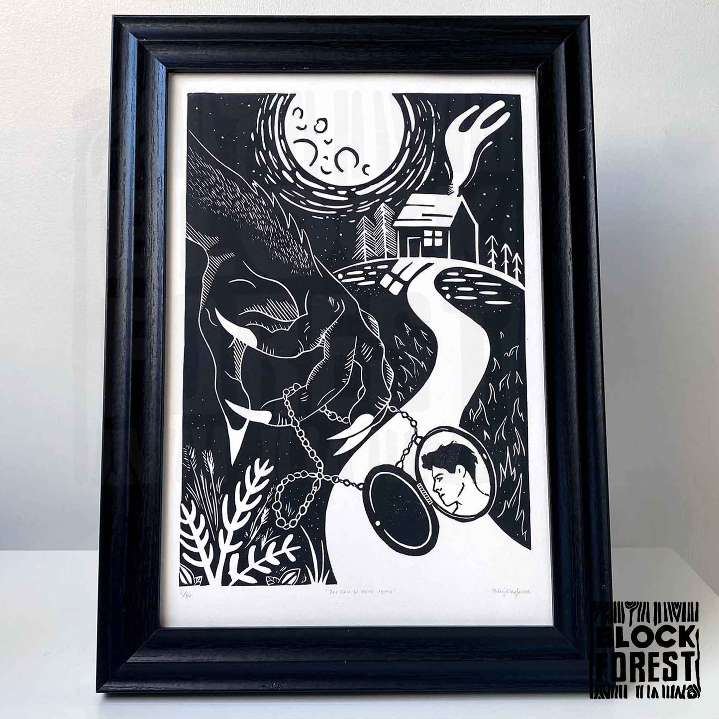 You Can Go Home Again - Limited Edition - Linocut Print