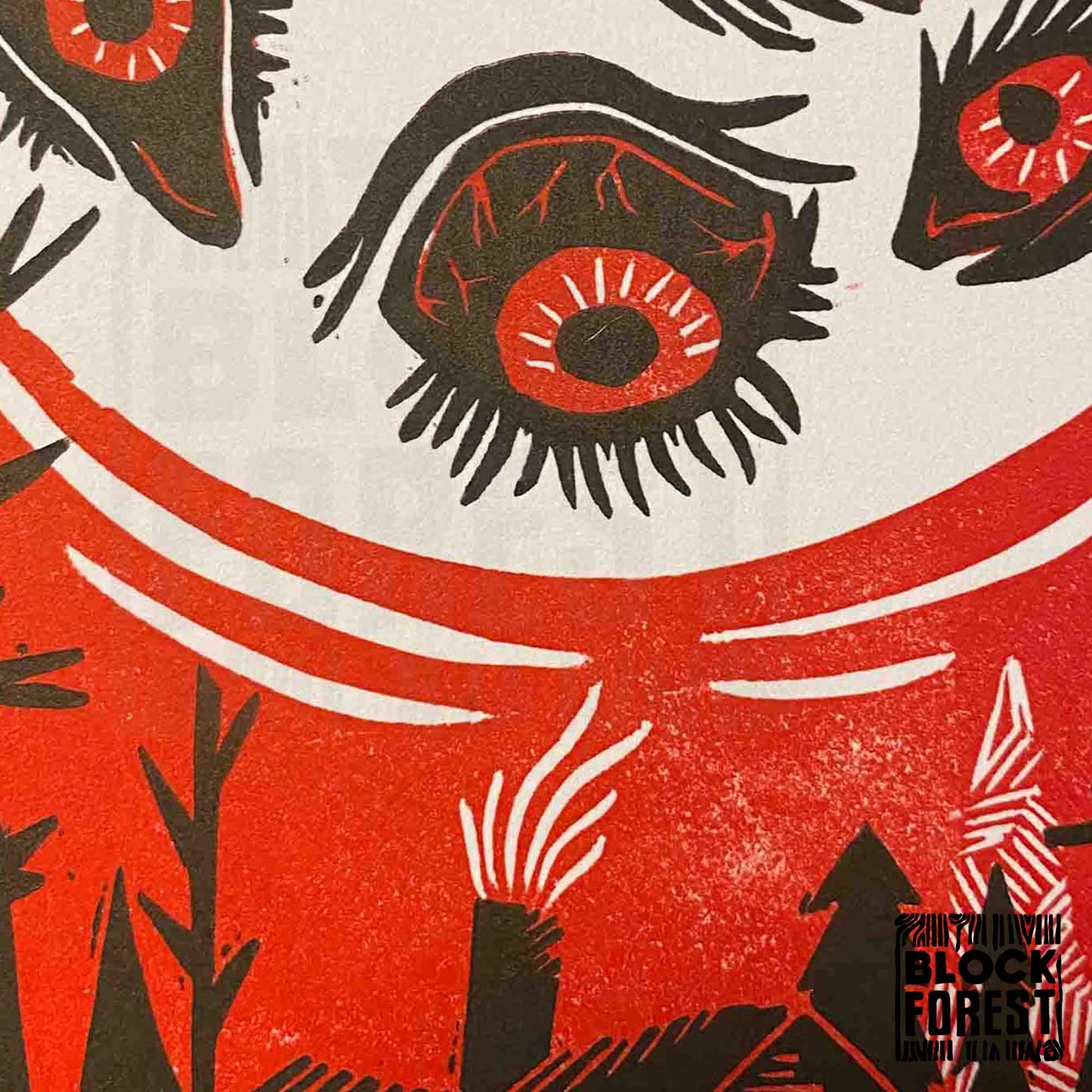 Horror-Linocut-Scene