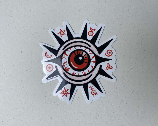 Evil Eye Vinyl Sticker