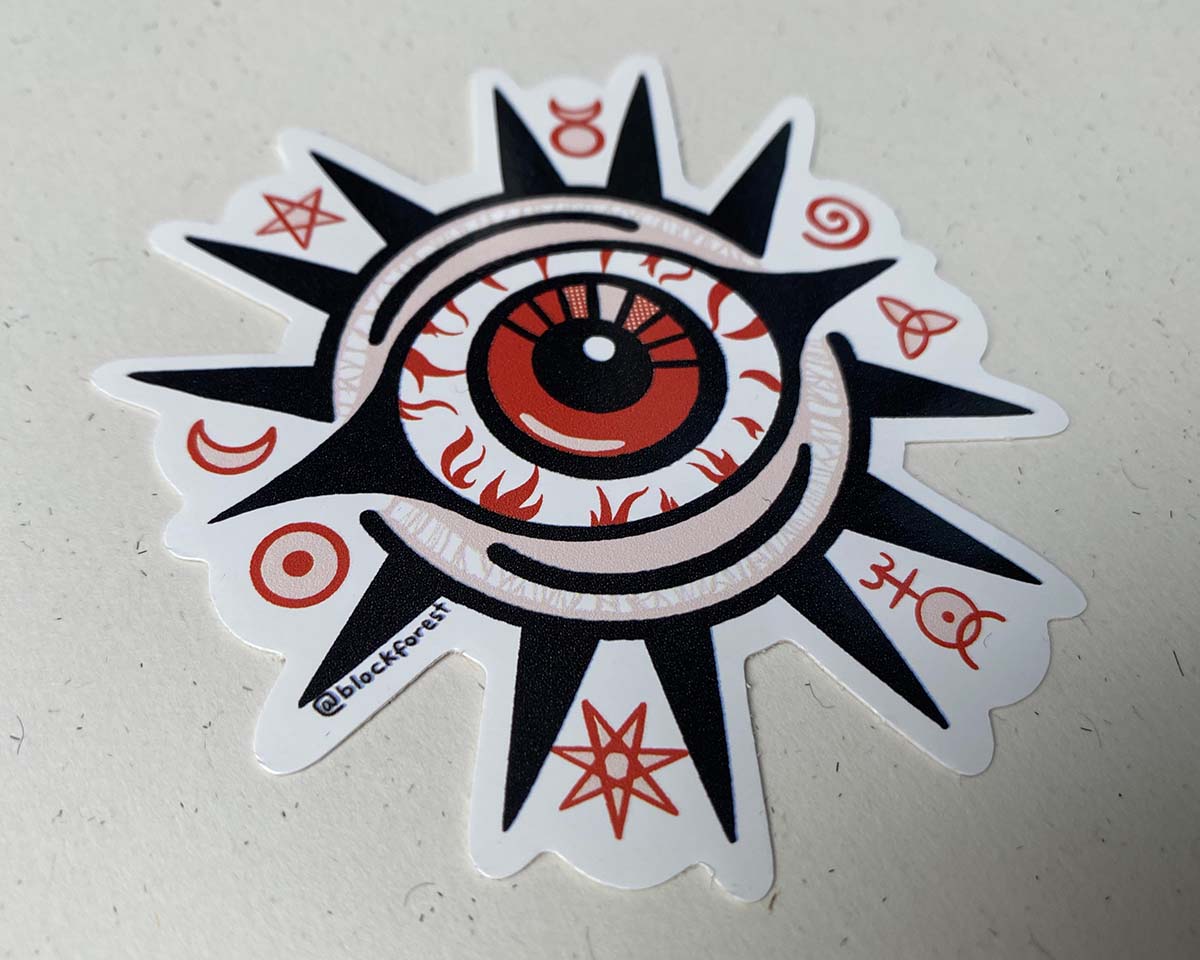 Evil Eye Vinyl Sticker
