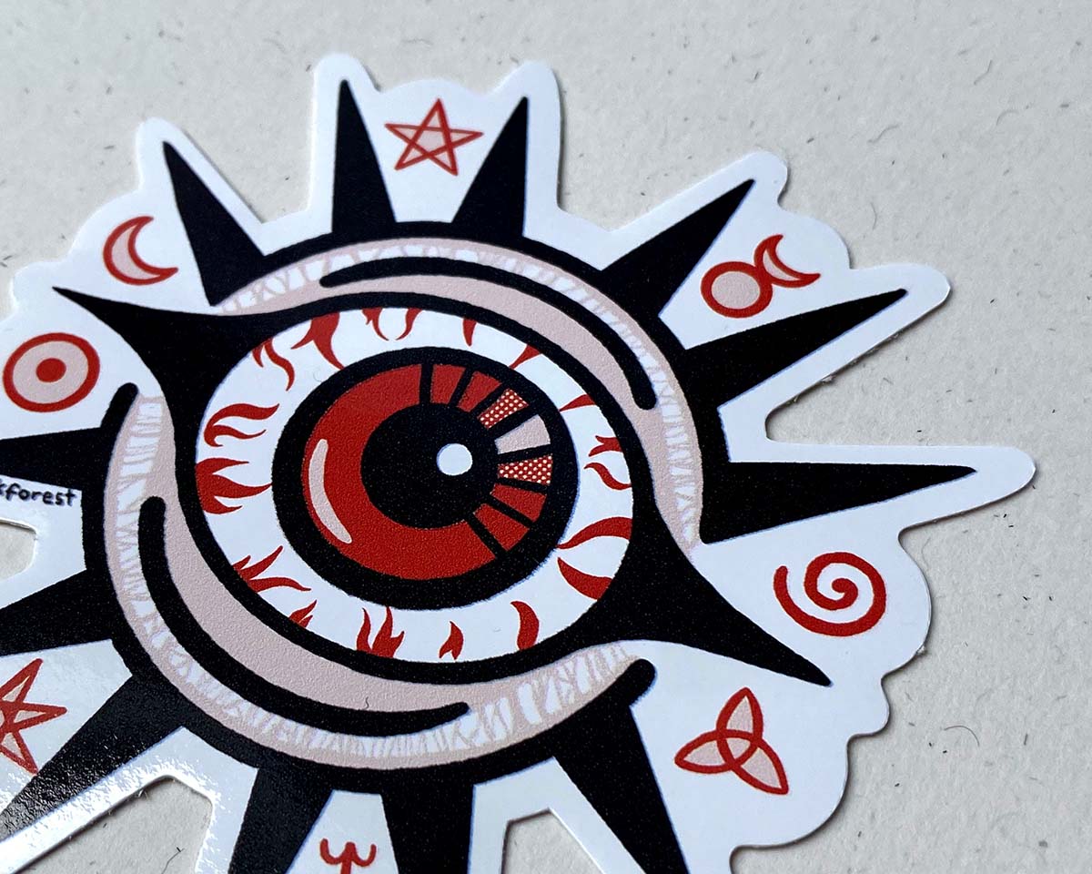 Evil Eye Vinyl Sticker