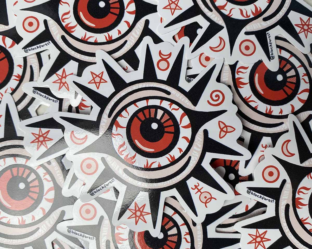 Evil Eye Vinyl Sticker