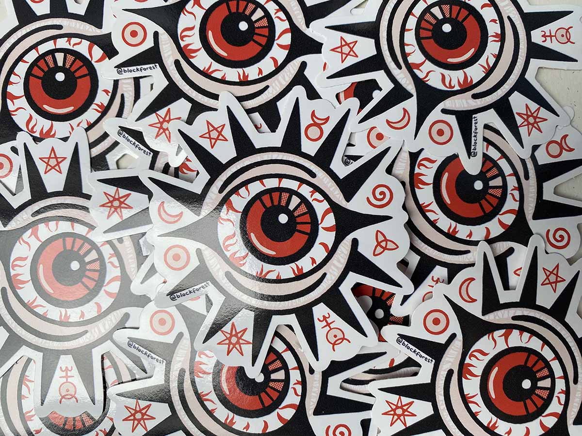 5 Vinyl Sticker Monster Pack #2