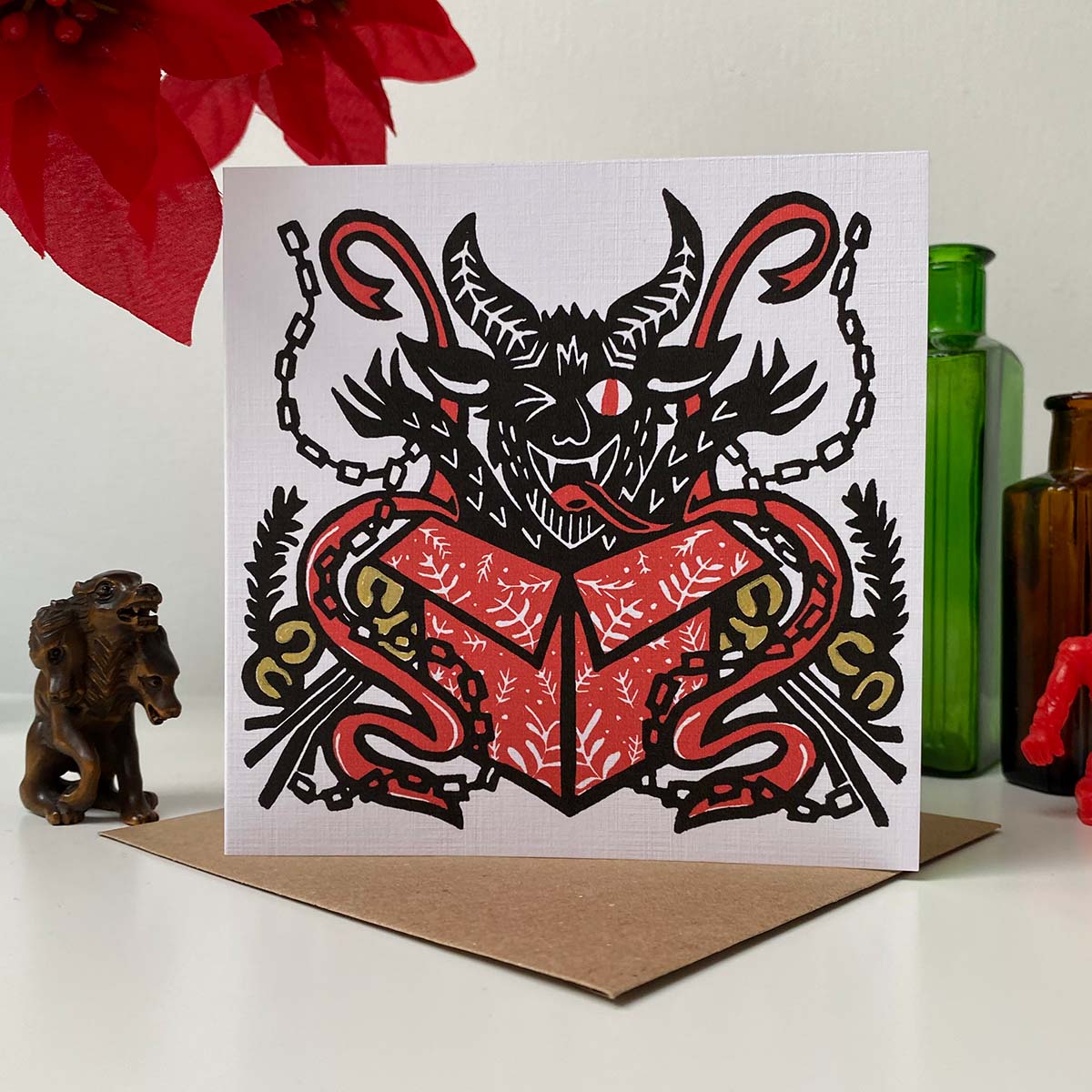Krampus Present - Reproduction Card