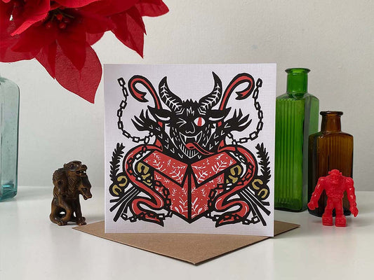 Krampus Present - Reproduction Card
