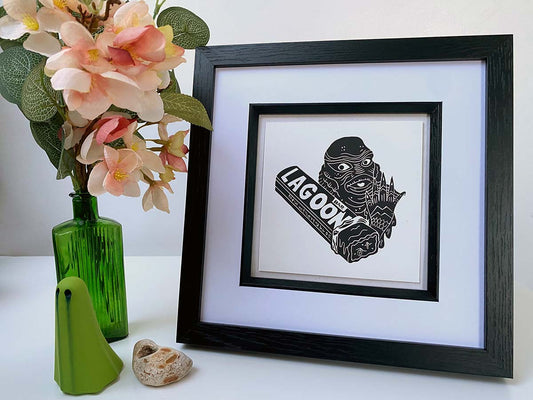 Lagoon Bar - Open Edition - Linocut Print