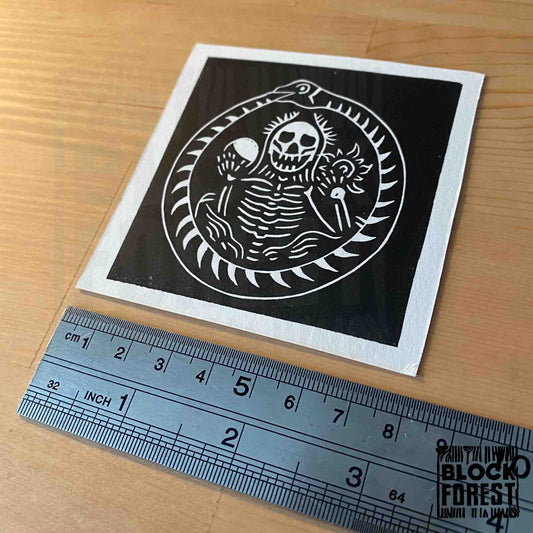 Memento Mori - Reaper - Limited Edition - Linocut Print
