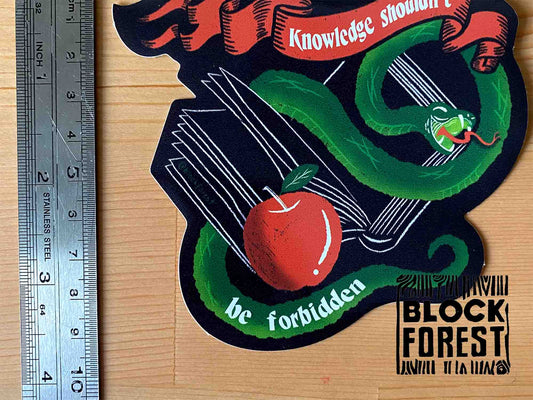 No Book Bans Serpent Vinyl Sticker