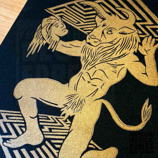 Minotaur - Open Edition - Linocut Print