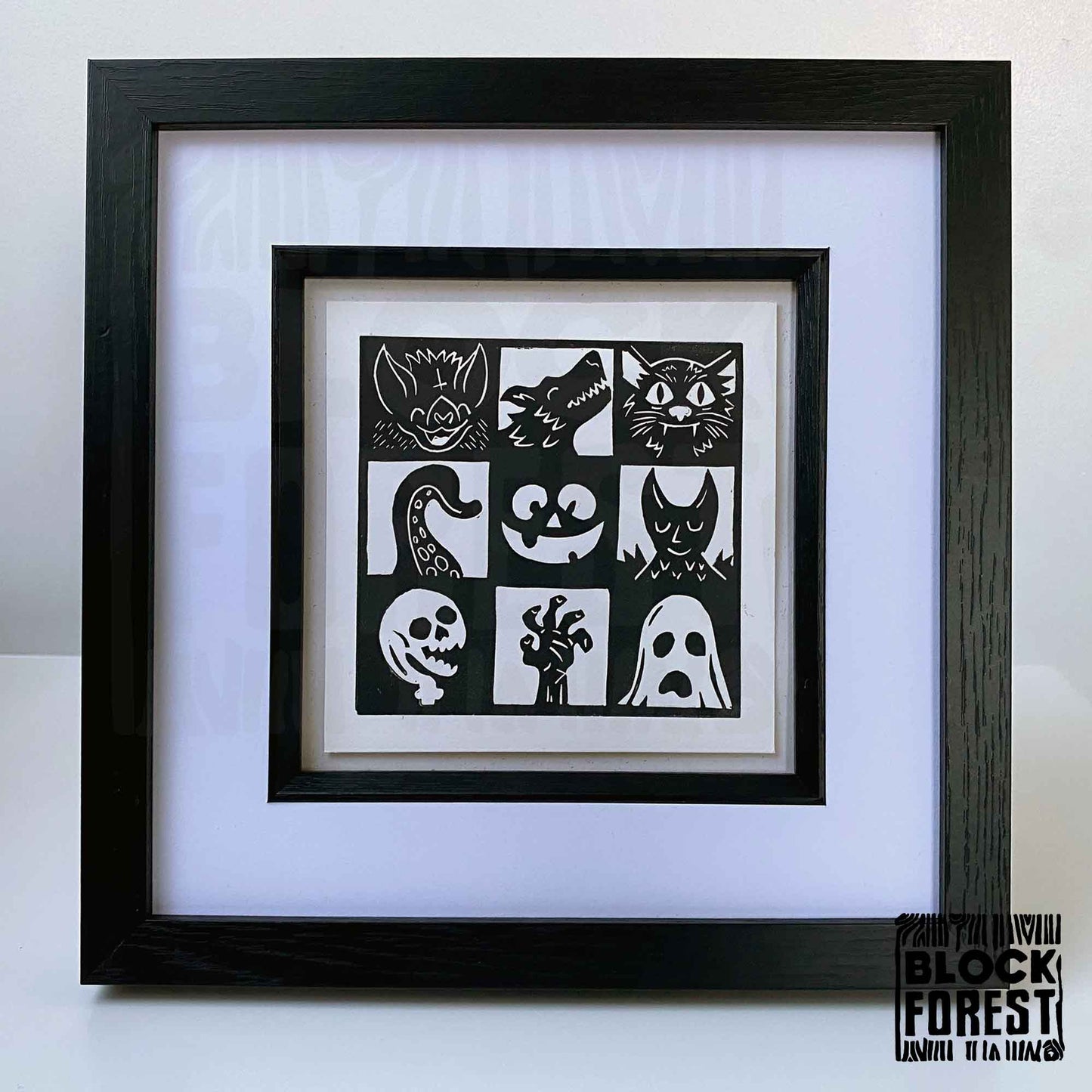 Monster Mash - Linocut Print