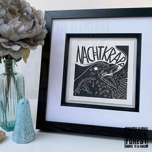 Nacktkrapp - Open Edition - Linocut Print