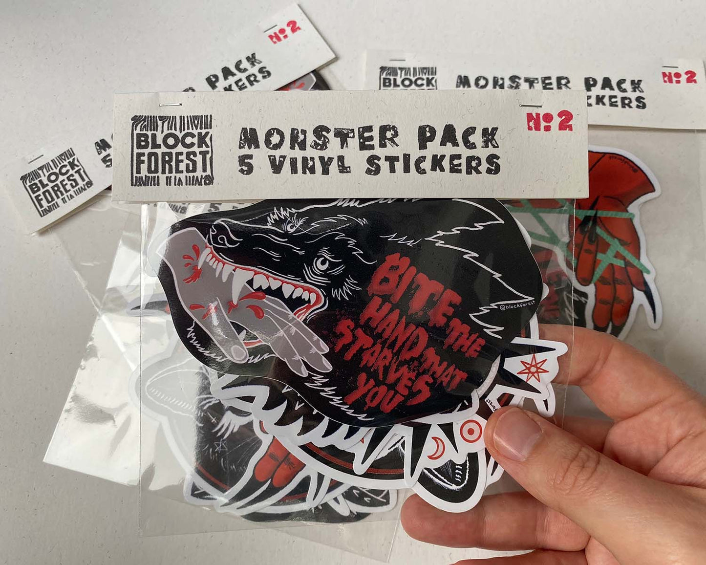 5 Vinyl Sticker Monster Pack #2