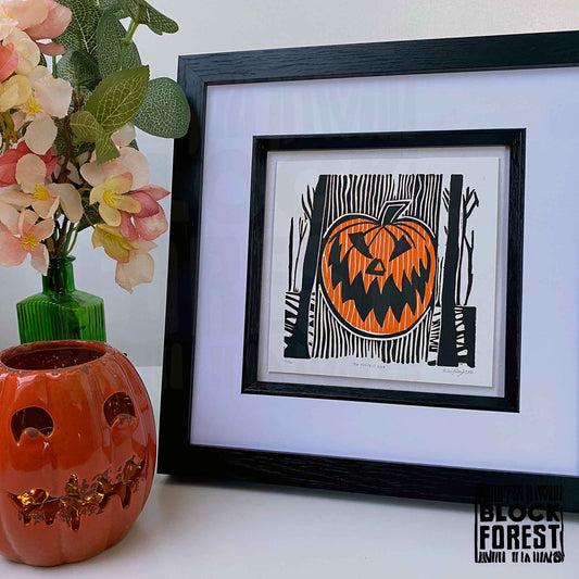 The Pumpkin Door - Limited Edition - Linocut Print