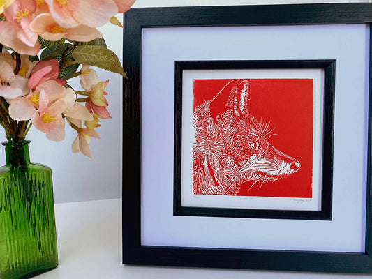 The Fox - Spirit Guide - Limited Edition - Linocut Print