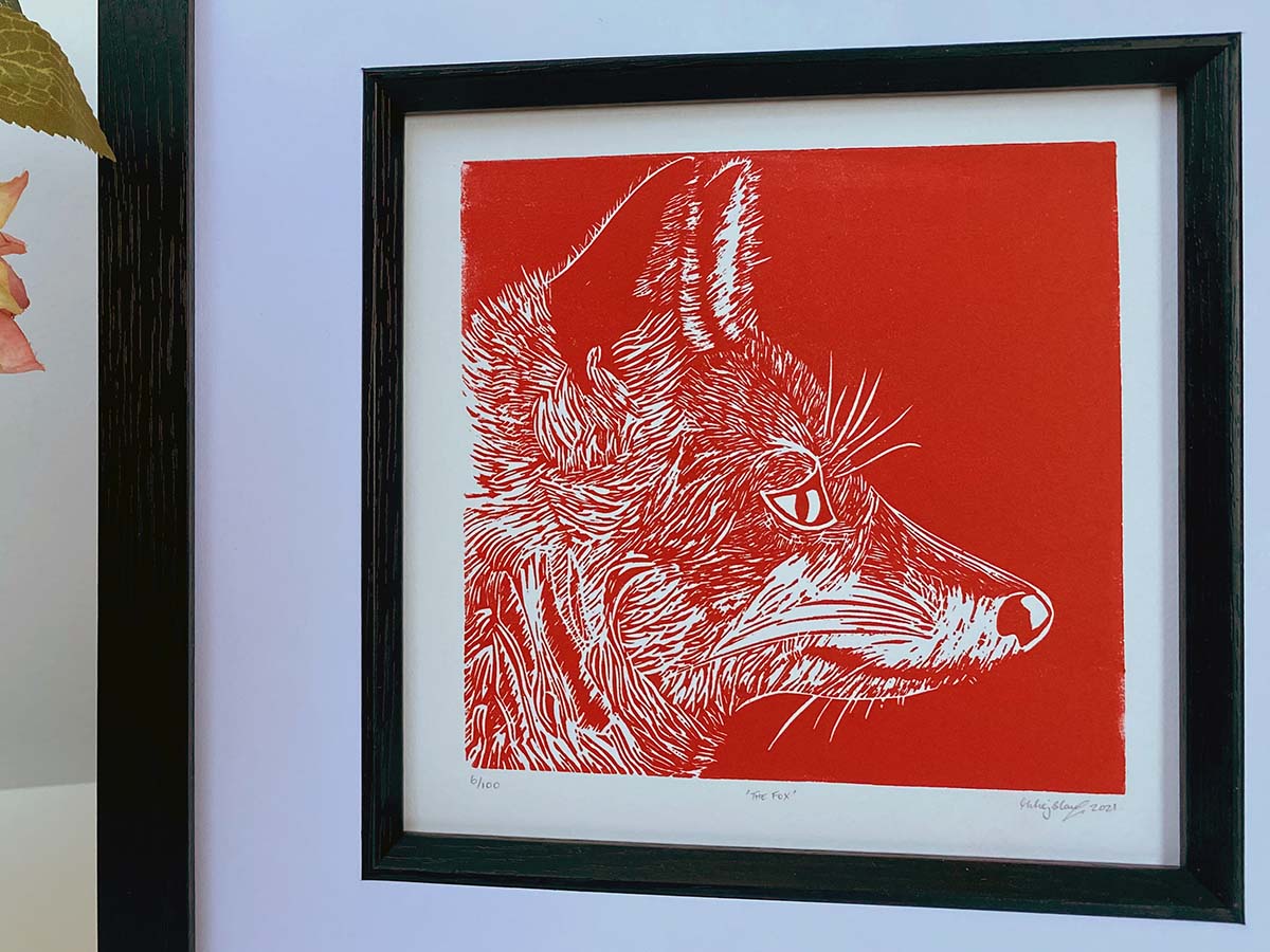 The Fox - Spirit Guide - Limited Edition - Linocut Print