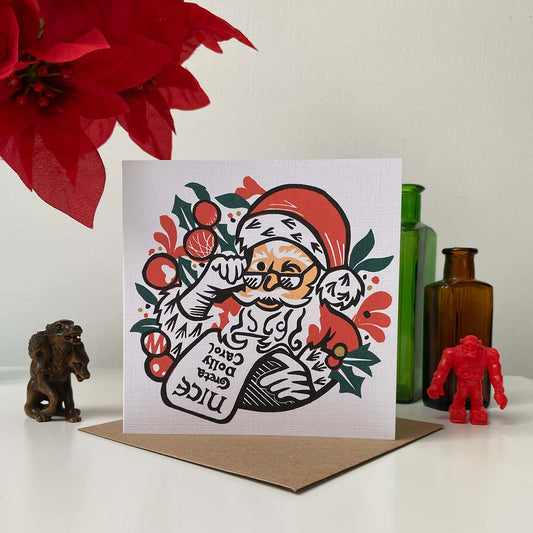 Santa's Nice List - Reproduction Card