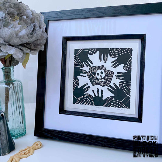 Seance - Open Edition - Linocut Print