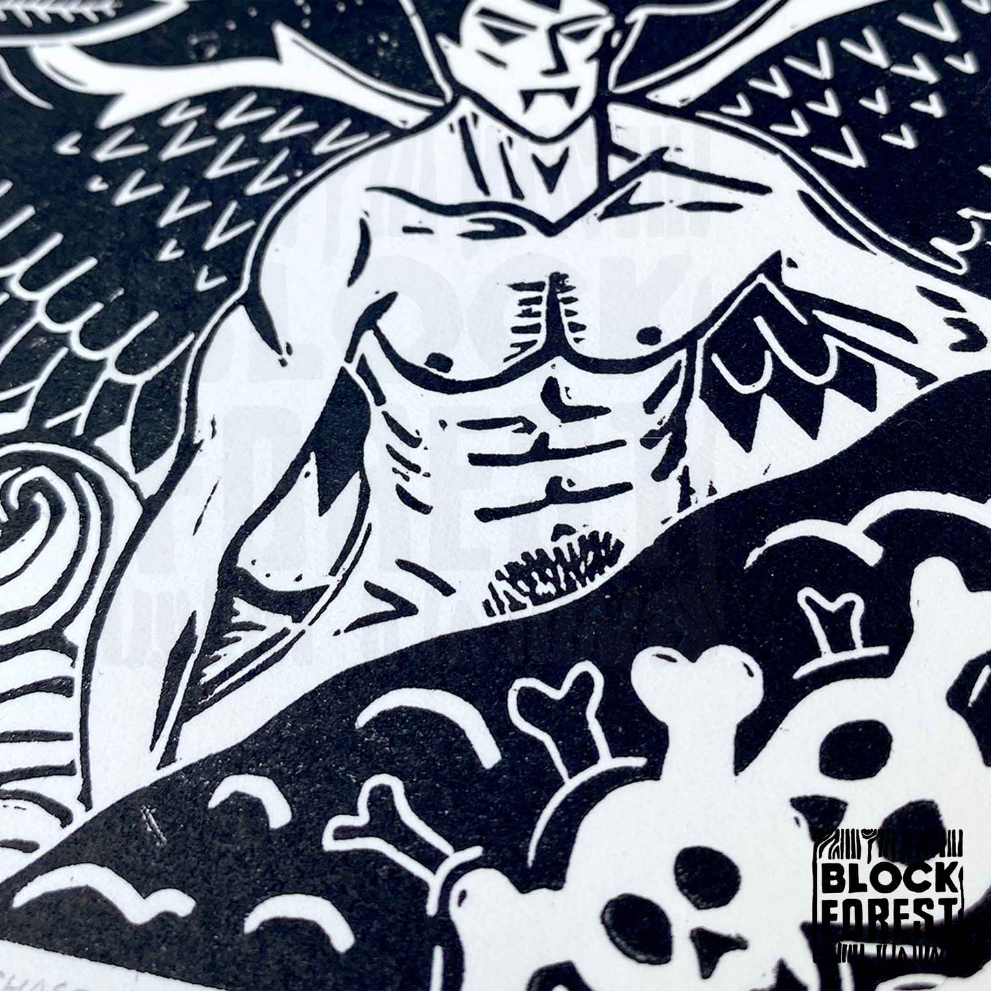 Siren - Open Edition - Linocut Print