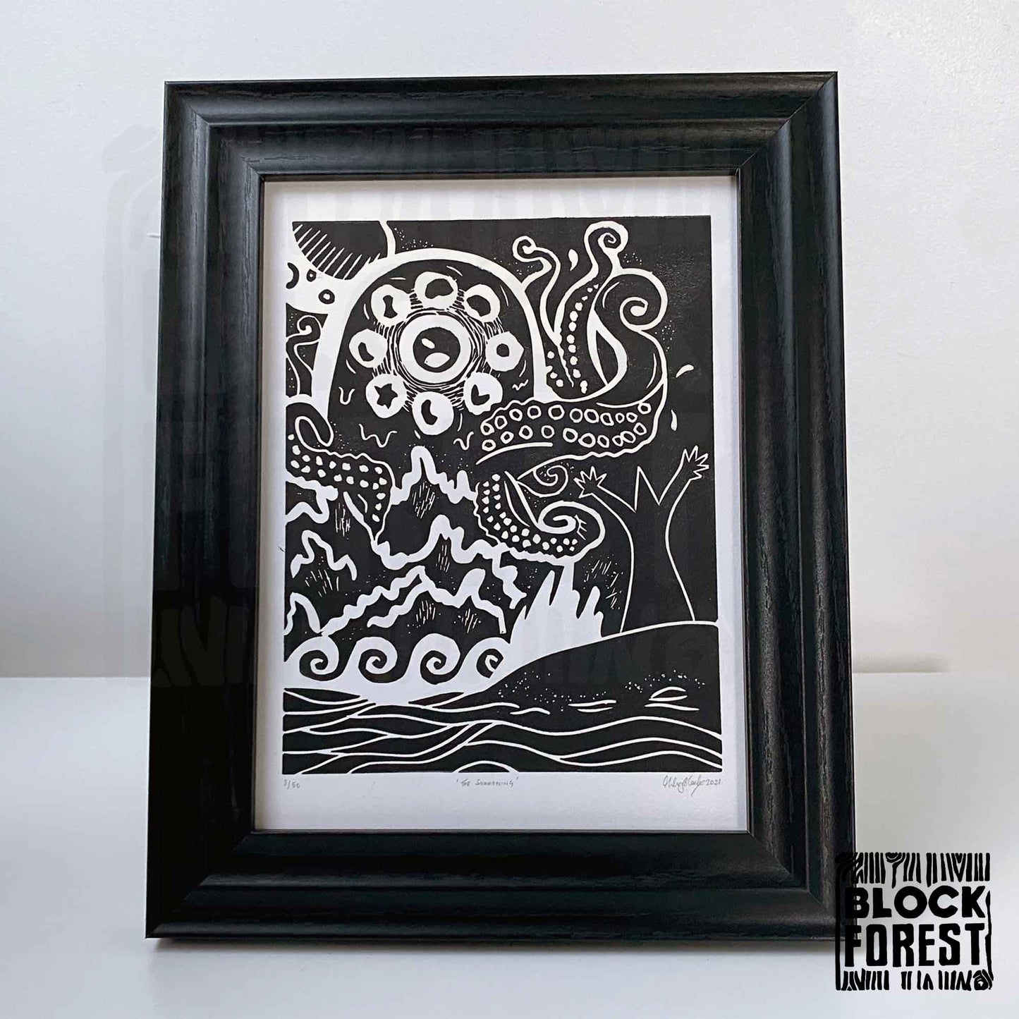 Summoning-Linocut-Eldritch