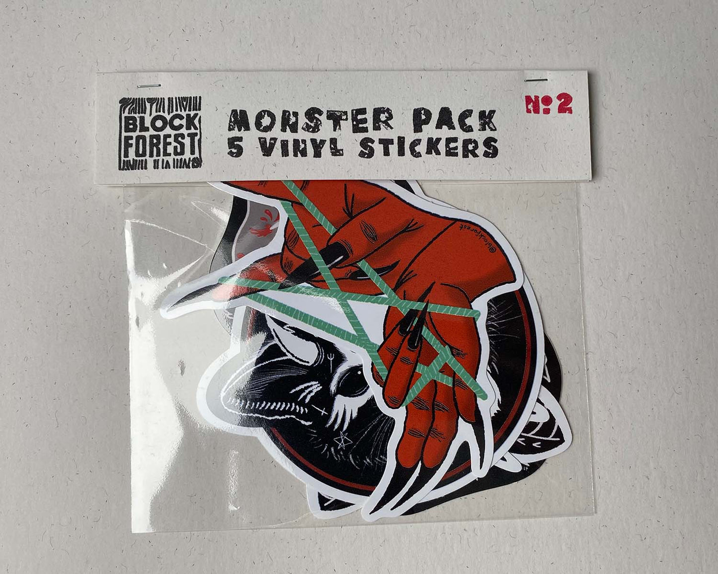 5 Vinyl Sticker Monster Pack #2