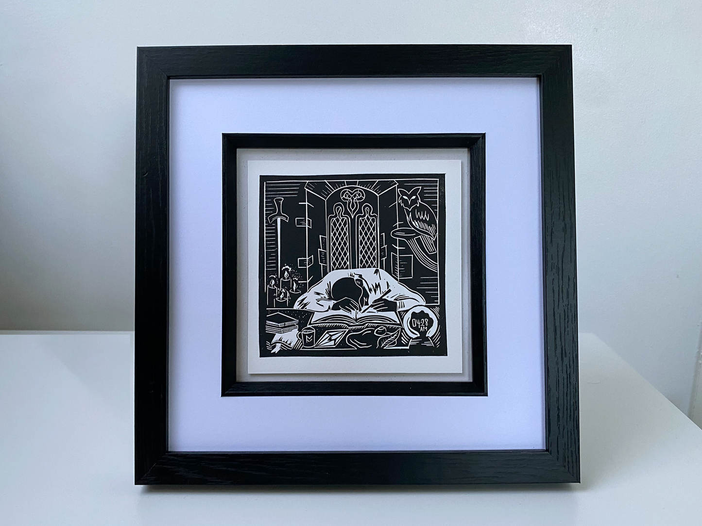 The Wizards Intern - Open Edition - Linocut Print