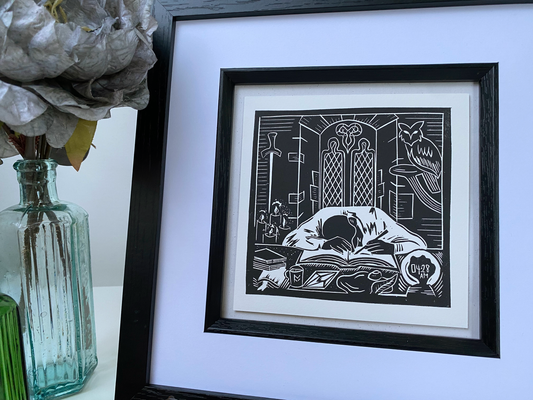 The Wizards Intern - Open Edition - Linocut Print