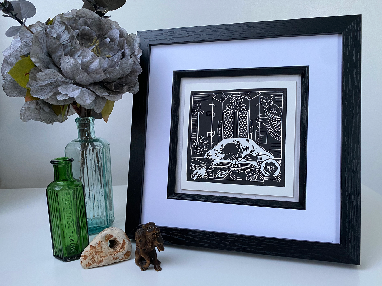 The Wizards Intern - Open Edition - Linocut Print