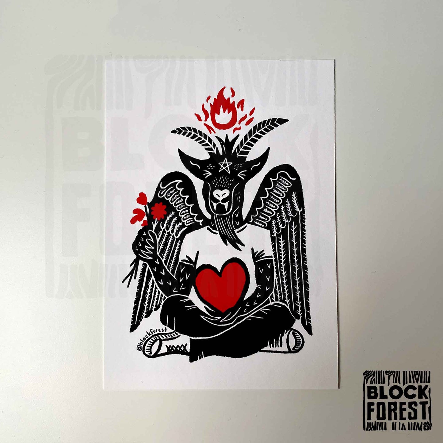Baphomet Postcard