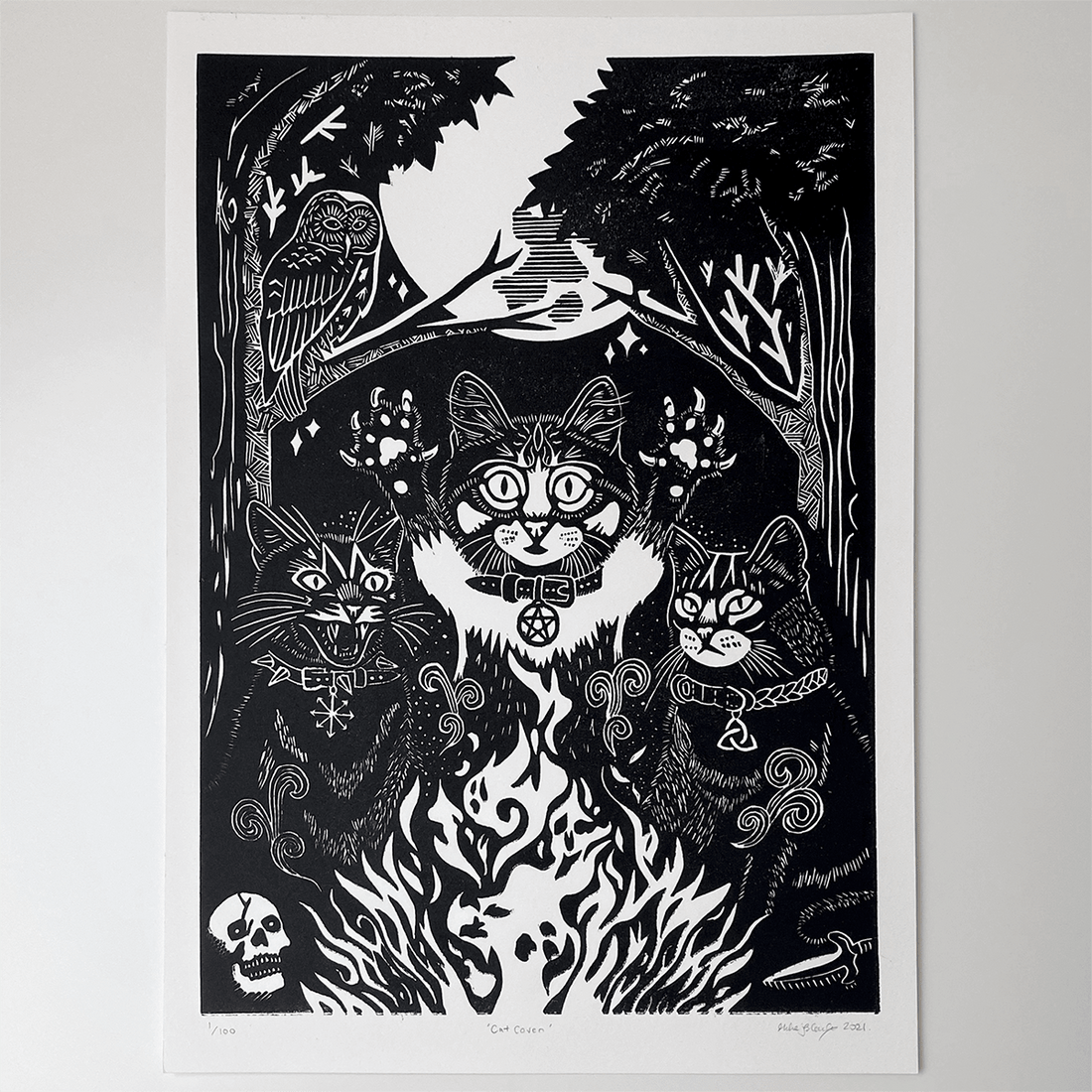 Cat Coven Limited Edition Print