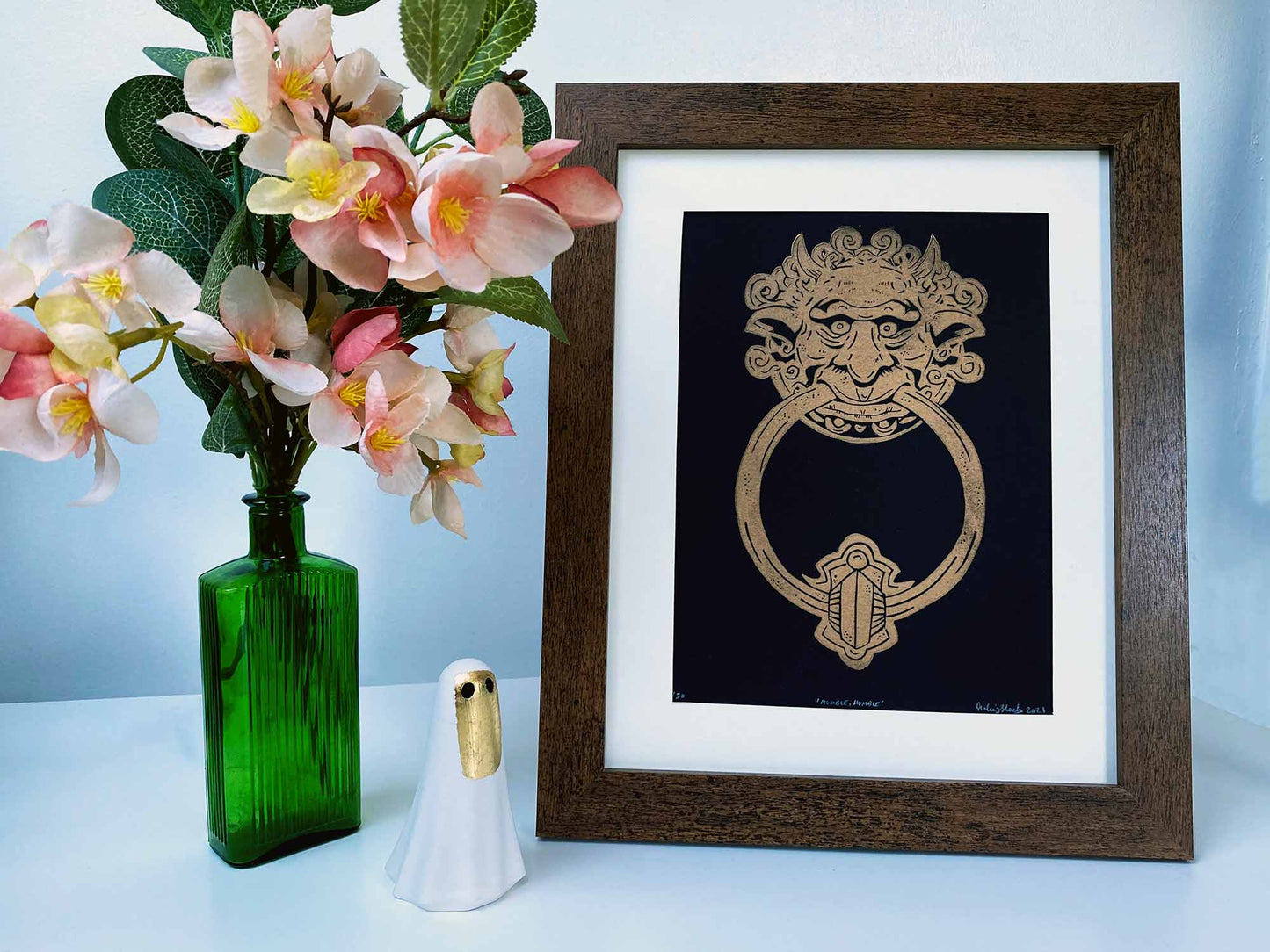 Mumble Mumble - Limited Edition - Linocut Print