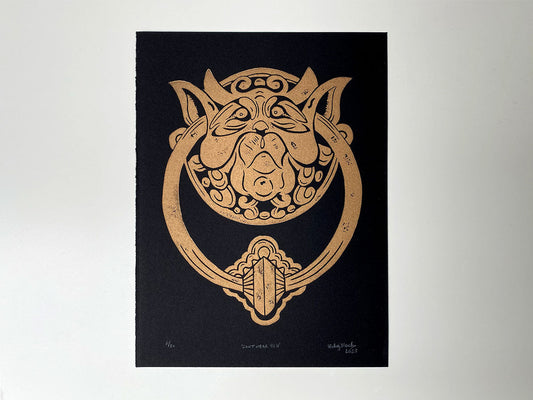 Can't Hear You - Limited Edition - Linocut Print