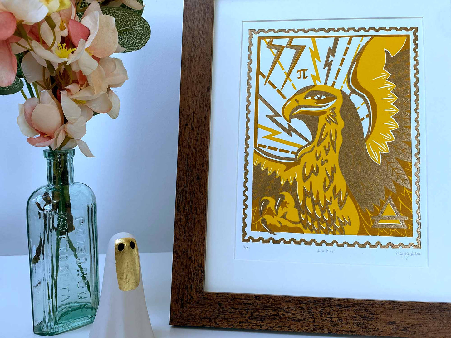 Aetos Dios - Limited Edition - Linocut Print
