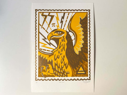 Aetos Dios - Limited Edition - Linocut Print